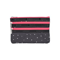 レスポートサック 3 ZIP COSMETIC POUCH BLISS DOT ACCESSORY PINK 7158 FB39 lesportsac ポーチ