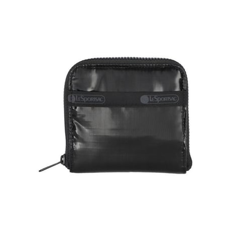 レスポートサック COMPACT ZIP WALLET BLACK SHINE 1020 M135 lesportsac 財布