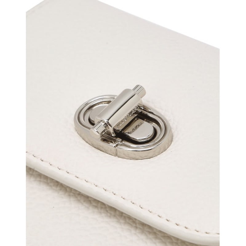 ジルスチュアート ターンロック 三つ折り ウォレット Ivory JILL