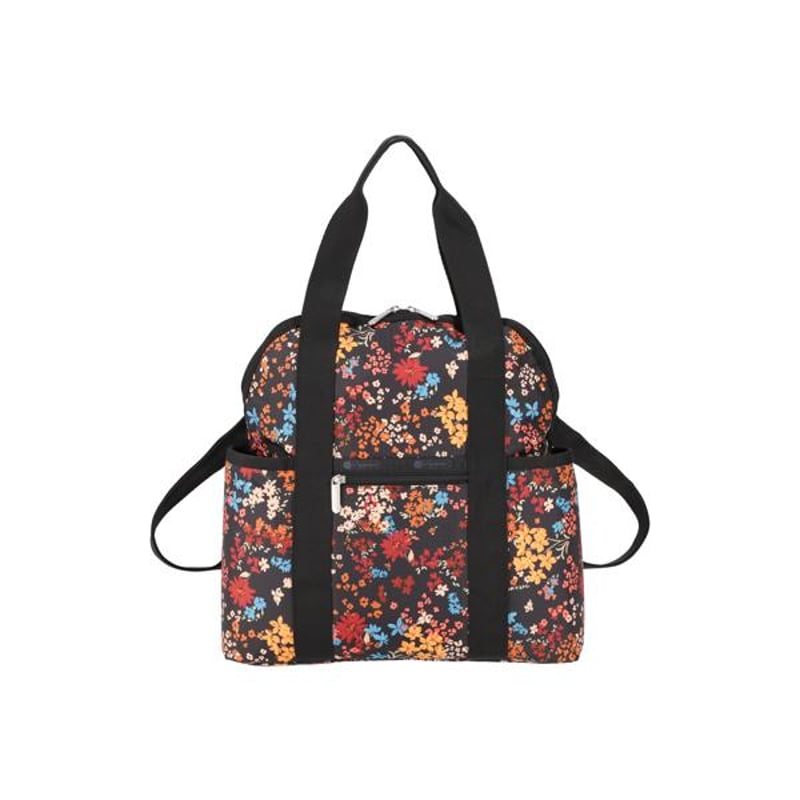 【美品】 レスポートサック DOUBLE TROUBLE BACKPACK 花柄 LeSportsac レスポートサック リュックサック DOUBLE TROUBLE