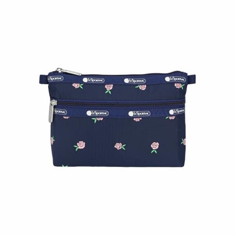 レスポートサック Cosmetic Clutch PINK ROSES EMBROIDERY 7105 HF59 lesportsac ポーチ
