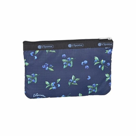 レスポートサック 3 ZIP COSMETIC POUCH VERY BERRY BLUE 7158 HD43 lesportsac ポーチ
