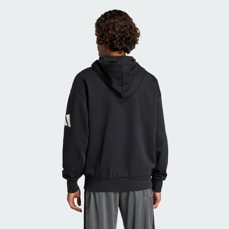 アディダス adidas Essentials Loose-Fit 3 Bar Logo French Terry Hoodie adidas パーカー