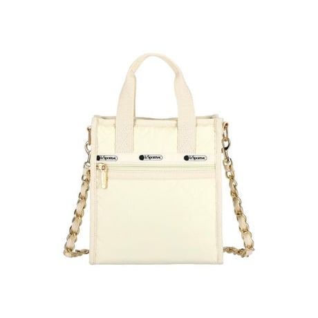 レスポートサック CHAIN MINI NORTH/SOUTH TOTE SANDBAR CHAIN QUILT 1637 HE78 lesportsac ショルダーバッグ