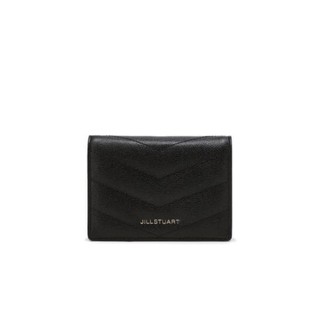 ジルスチュアート キルティング 二つ折り ウォレット Black JILL STUART 財布