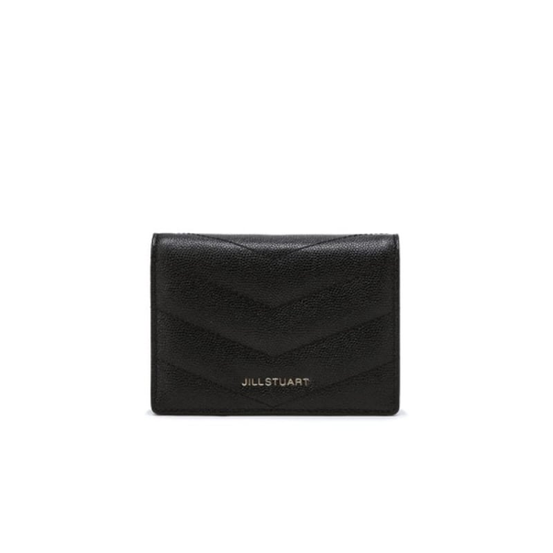 ジルスチュアート キルティング 二つ折り ウォレット Black JILL