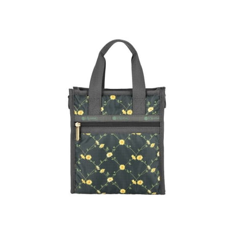 レスポートサック MINI NORTH/SOUTH TOTE DAISY CROSS GREEN 3714 HC10 lesportsac ショルダーバッグ