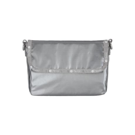 レスポートサック MEDIUM FLAP SHOULDER BAG GUNMETAL GRAY SHINE 1013 MA08 lesportsac ショルダーバッグ