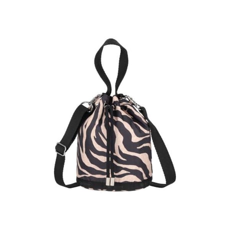 レスポートサック DRAWSTRING BUCKET CROSSBODY RAFFIA ZEBRA 1050 HC94 lesportsac ショルダーバッグ