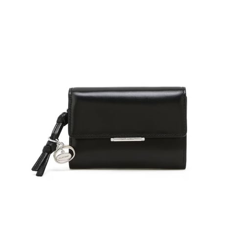 ジルスチュアート サークル チャーム 三つ折り ウォレット Black JILL STUART 財布