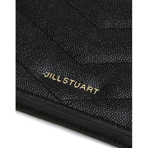 ジルスチュアート キルティング 二つ折り ウォレット Black JILL