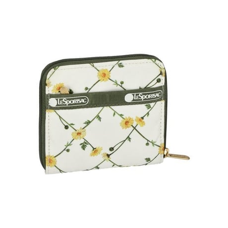 レスポートサック COMPACT ZIP WALLET DAISY CROSS ECRU 1020 HC11 lesportsac 財布