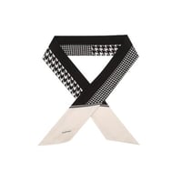 ジルスチュアート リボン シルク スカーフ ハウンドトゥース Black JILL STUART スカーフ
