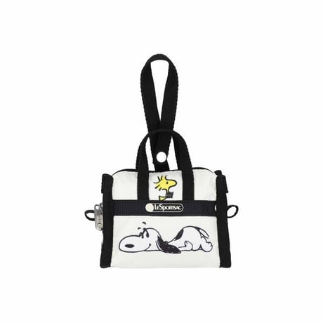 レスポートサック スヌーピー MICRO WEEKENDER CHARM ADVENTUROUS PAIR 1611 HF23 lesportsac ポーチ