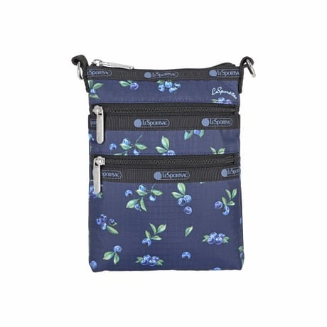 レスポートサック 3 ZIP CROSSBODY VERY BERRY BLUE 4007 HD43 lesportsac ショルダーバッグ