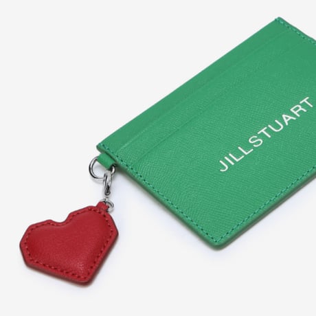 ジルスチュアート ハート チャーム カードケース Green JILL STUART 財布