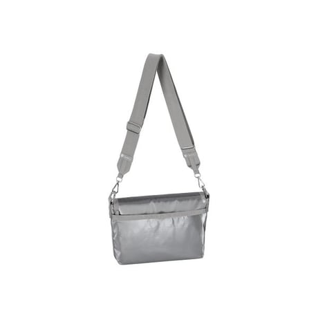 レスポートサック MEDIUM FLAP SHOULDER BAG GUNMETAL GRAY SHINE 1013 MA08 lesportsac ショルダーバッグ