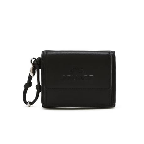 ジルスチュアート エンボスロゴ 三つ折り ウォレット Black JILL STUART 財布