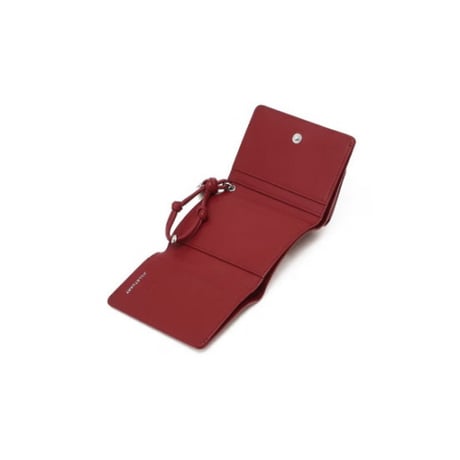 ジルスチュアート エンボスロゴ 三つ折り ウォレット Red JILL STUART 財布