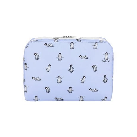 レスポートサック EXTRA LARGE RECTANGULAR COSMETIC POUCH PETITE PENGUINS WHITE 7121 HD98 lesportsac ポーチ