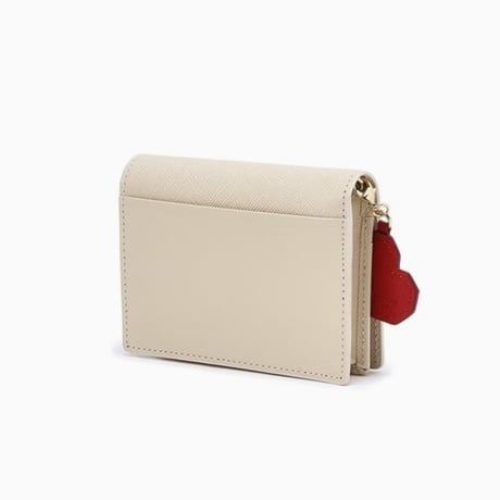 ジルスチュアート ハート チャーム 二つ折り ウォレット Ivory JILL STUART 財布