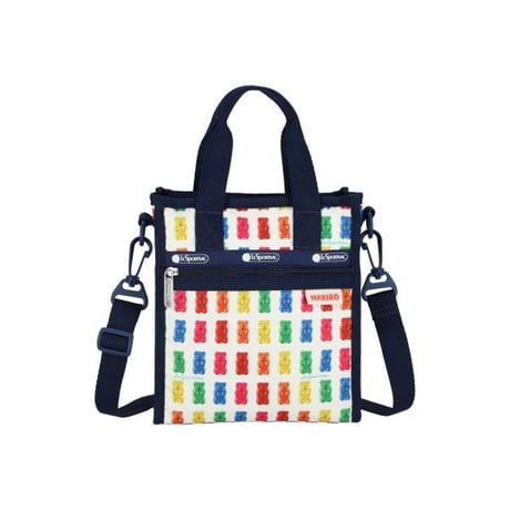 レスポートサック ハリボー MINI NORTH/SOUTH TOTE HARIBO GOLDBEARS NAVY 3714 HD62 lesportsac ショルダーバッグ