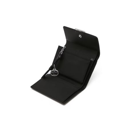 ジルスチュアート サークル チャーム 三つ折り ウォレット Black JILL STUART 財布