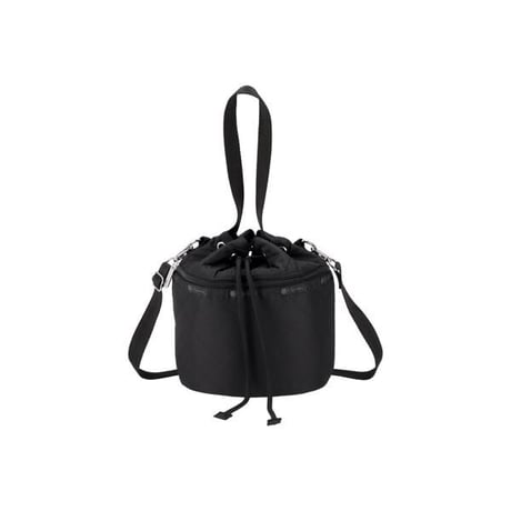 レスポートサック DRAWSTRING BUCKET BAG BLACK DEBOSS lesportsac 3870 E792 ショルダーバッグ