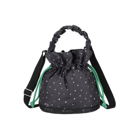 レスポートサック GH DRAWSTRING CROSSBODY BLISS DOT/GREEN CD 3035 FA66 lesportsac ショルダーバッグ