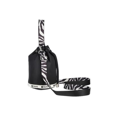 レスポートサック DRAWSTRING BUCKET CROSSBODY NOIR ZEBRA 1050 HD09 lesportsac ショルダーバッグ