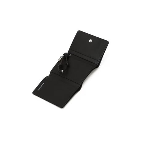 ジルスチュアート エンボスロゴ 三つ折り ウォレット Black JILL STUART 財布
