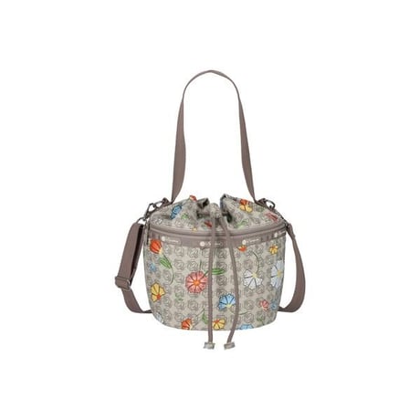 レスポートサック DRAWSTRING BUCKET BAG MONOGRAM FLORAL lesportsac 3870 E609 ショルダーバッグ