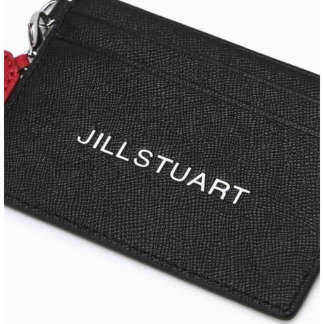 ジルスチュアート ハート チャーム カードケース Black JILL STUART 財布