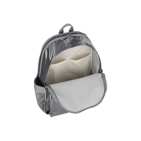 レスポートサック ROUTE BACKPACK GUNMETAL GRAY SHINE 3747 MA08 lesportsac リュック
