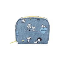 レスポートサック スヌーピー SQUARE COSMETIC POUCH PEANUTS HAPPY PALS ACCESSORY 6701 HF21 lesportsac ポーチ