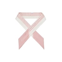 ジルスチュアート リボン シルク スカーフ ハウンドトゥース Pink JILL STUART スカーフ