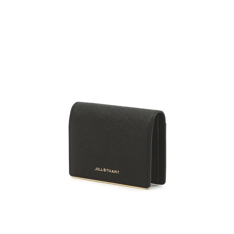 ジルスチュアート プティハート チャーム 二つ折り ウォレット Black