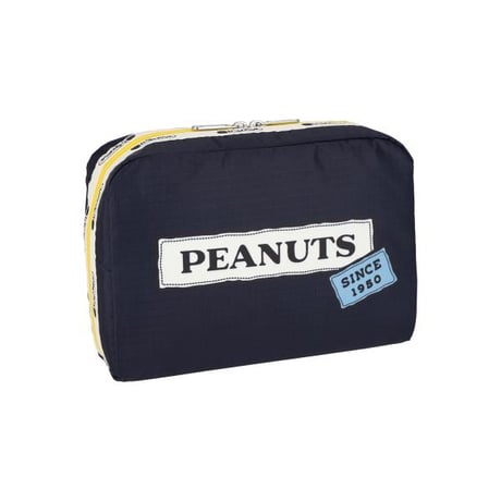 レスポートサック スヌーピー EXTRA LARGE RECTANGULAR COSMETIC PEANUTS PATCHWORK COSMETIC 7121 HF33 lesportsac ポーチ