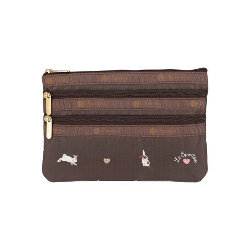 レスポートサック 3 ZIP COSMETIC POUCH BUNNY EMBROIDERY