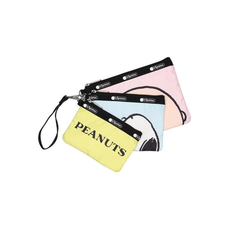 レスポートサック スヌーピー WRISTLET POUCH SET PEANUTS PALS WRISTLET 3455 HF34 lesportsac ポーチ