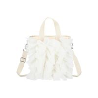 レスポートサック MINI NORTH/SOUTH TOTE MERINGUE LACE RUFFLE 1832 LD64 lesportsac ショルダーバッグ