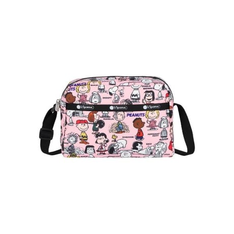 新品　レスポートサック× スヌーピー　コラボ　ショルダーバッグ　ピンク 値引 レスポートサック スヌーピーコラボショルダーバッグ