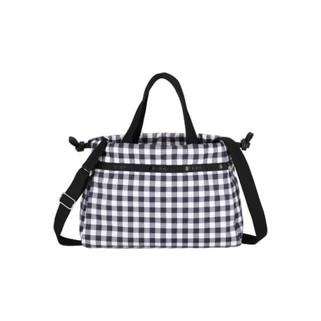 レスポートサック EAST/WEST CITY DRAWSTRING BAG UPTOWN GINGHAM/BLACK 1084 LC98 lesportsac ショルダーバッグ