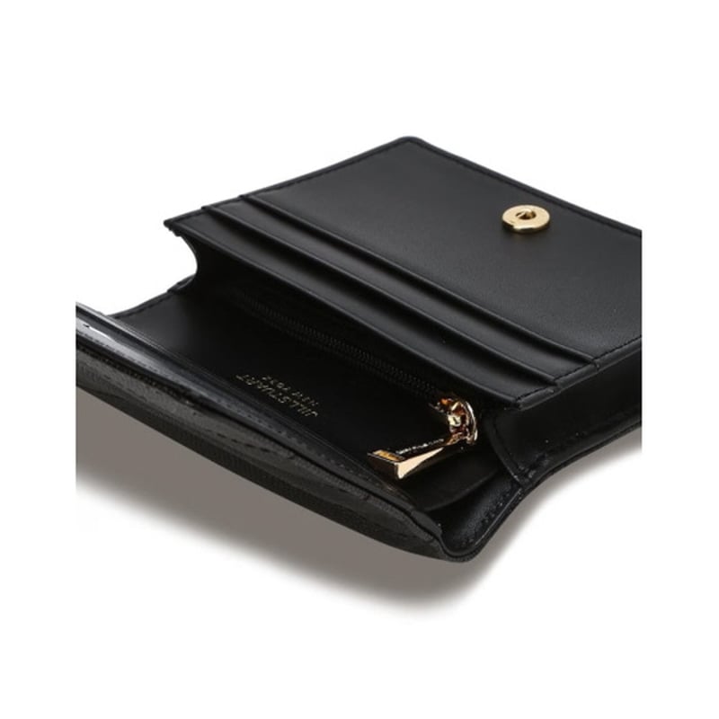 ジルスチュアート キルティング 二つ折り ウォレット Black JILL