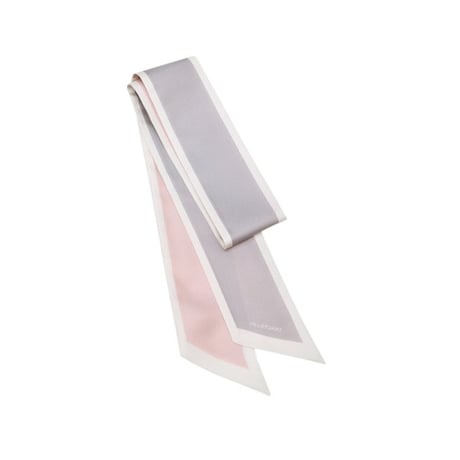 ジルスチュアート リボン シルク スカーフ バイカラー Pink and Grey JILL STUART スカーフ