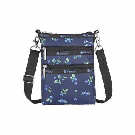 レスポートサック 3 ZIP CROSSBODY VERY BERRY BLUE 4007 HD43 lesportsac ショルダーバッグ