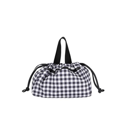 レスポートサック EAST/WEST CITY DRAWSTRING BAG UPTOWN GINGHAM/BLACK 1084 LC98 lesportsac ショルダーバッグ