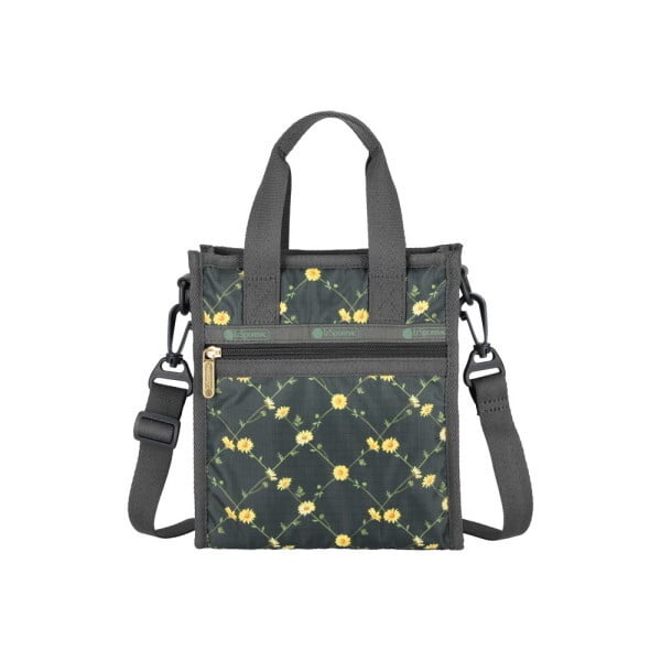 レスポートサック MINI NORTH/SOUTH TOTE DAISY CROSS GREE