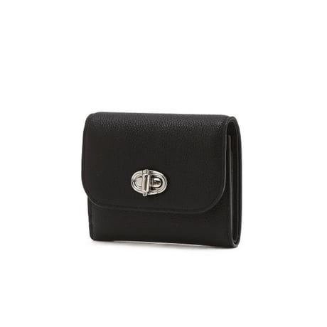 ジルスチュアート ターンロック 三つ折り ウォレット Black JILL STUART 財布