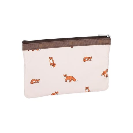 レスポートサック 3 ZIP COSMETIC POUCH DASHING FOXES 7158 HD49 lesportsac ポーチ